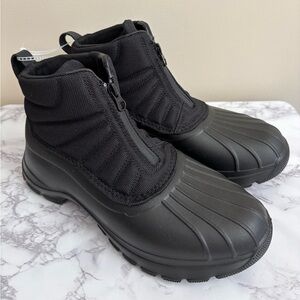 Sperry Women's Duck Float Zip Seacycled Snow Boot Black Memory Foam Size 8 New
